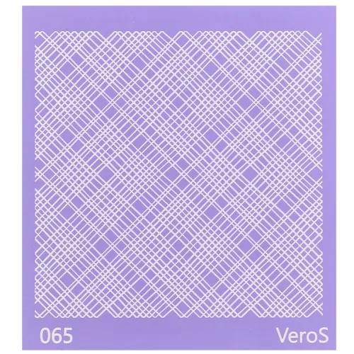 90x90mm Silk Screen VeroS for polymer clay - Irregular lines pattern n°065 x1
