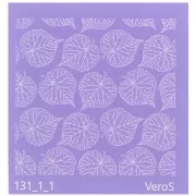 90x90mm Silk Screen VeroS for polymer clay - Lime leaf pattern n°131_1_1