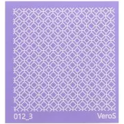 90x90mm Silk Screen VeroS for polymer clay - Geometric pattern n°012_3 x1