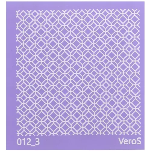 90x90mm Silk Screen VeroS for polymer clay - Geometric pattern n°012_3 x1
