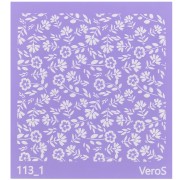 90x90mm Silk Screen VeroS for polymer clay - Floral motif 2 n°113_1 x1|raw }}