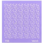 90x90mm Silk Screen VeroS for polymer clay - Fine garland pattern n°156 x1