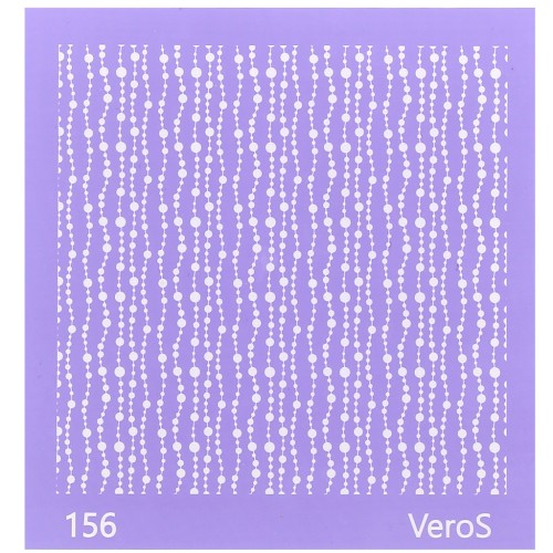 90x90mm Silk Screen VeroS for polymer clay - Fine garland pattern n°156 x1