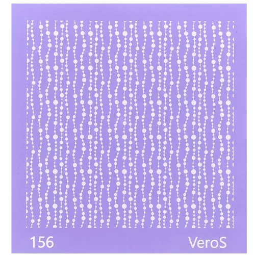 90x90mm Silk Screen VeroS for polymer clay - Fine garland pattern n°156 x1