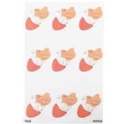 13.5x9cm VeroS transfer sheet - soluble paper for polymer clay - N°029 x1|raw }}