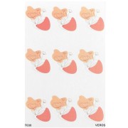 13.5x9cm VeroS transfer sheet - soluble paper for polymer clay - N°030 x1|raw }}