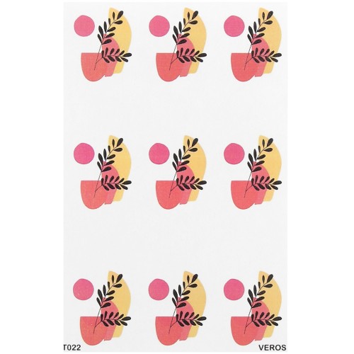 13.5x9cm VeroS transfer sheet - soluble paper for polymer clay - N°022 x1