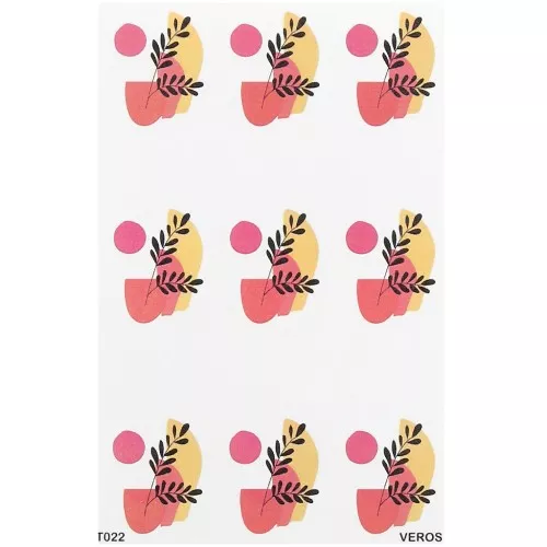 13.5x9cm VeroS transfer sheet - soluble paper for polymer clay - N°022 x1