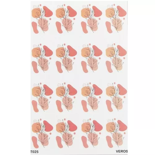 13.5x9cm VeroS transfer sheet - soluble paper for polymer clay - N°025 x1