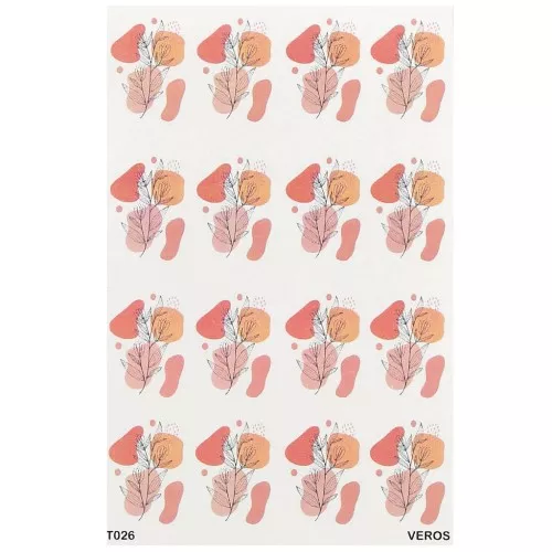 13.5x9cm VeroS transfer sheet - soluble paper for polymer clay - N°026 x1