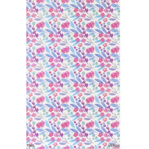 13.5x9cm VeroS transfer sheet - soluble paper for polymer clay - N°065 x1