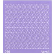 90x90mm Silk Screen VeroS for polymer clay - Small leaf pattern n°019 x1