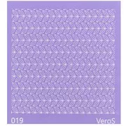 90x90mm Silk Screen VeroS for polymer clay - Small leaf pattern n°019 x1