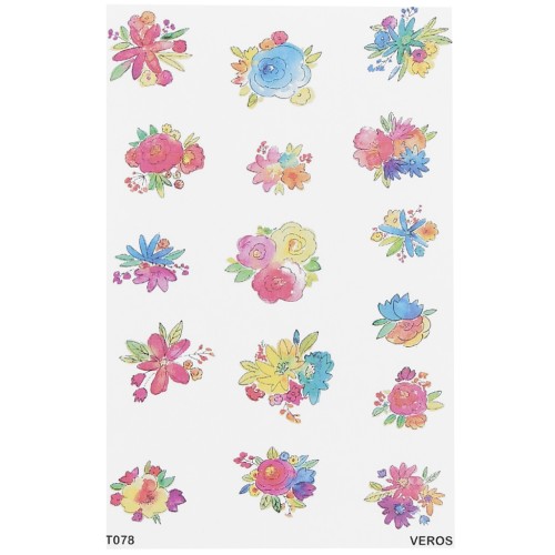 13.5x9cm VeroS transfer sheet 100% soluble for polymer clay - N°078 x1