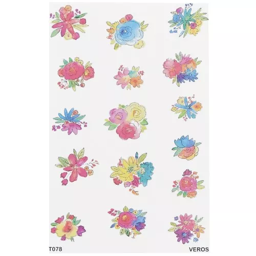 13.5x9cm VeroS transfer sheet 100% soluble for polymer clay - N°078 x1