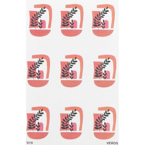 13.5x9cm VeroS transfer sheet 100% soluble for polymer clay - N°019 x1