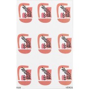 13.5x9cm VeroS transfer sheet 100% soluble for polymer clay - N°020 x1|raw }}