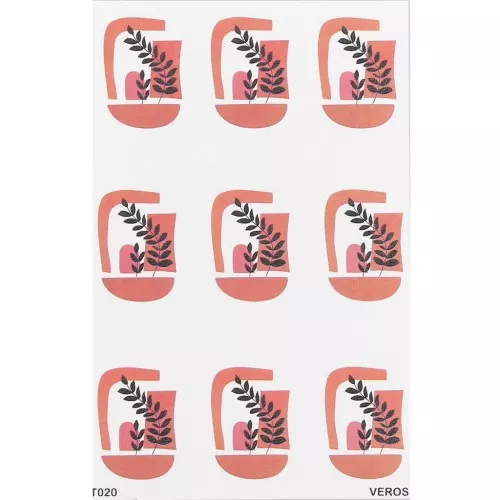 13.5x9cm VeroS transfer sheet 100% soluble for polymer clay - N°020 x1