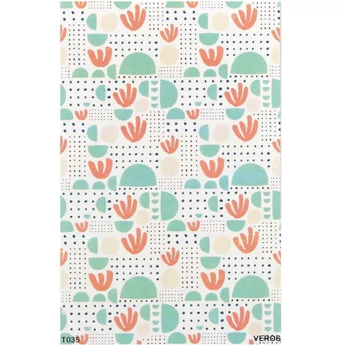 13.5x9cm VeroS transfer sheet - soluble paper for polymer clay - N°035 x1