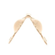 3.5mm clamshell beads with closed jumpring - Gold filled x20|raw }}