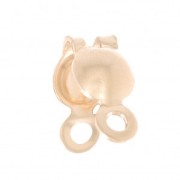 3.5mm clamshell beads with closed jumpring - Gold filled x20