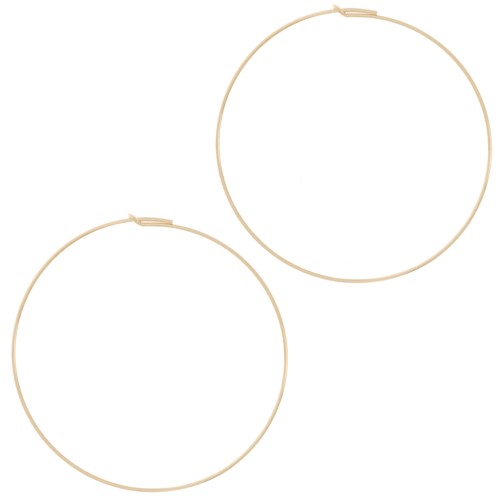 45mm Gold filled hoop earrings x20
