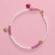 6 mm spring clasp with closed ring - 304L gold-plated stainless steel x1