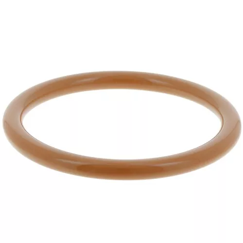 64mm Clear Acrylic Bangle - Camel x1