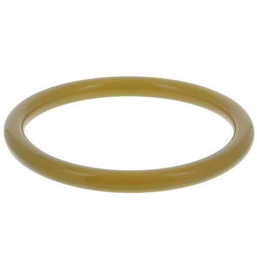 64mm Clear Acrylic Bangle - Khaki x1