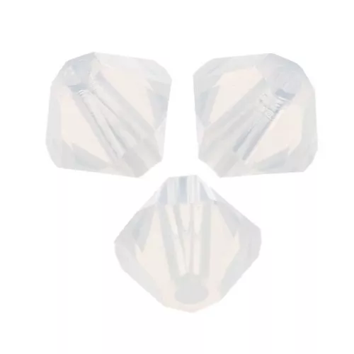 PureCrystal 5328 Crystal Bicones 3mm White Opal x50
