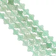 13mm faceted clover gemstone bead - Aventurine x1