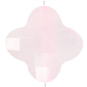 13mm faceted clover gemstone bead - Rose Quartz x1|raw }}