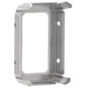 27x18.5mm Claw setting for cabochon PureCrystal 4627 - Antique Silver Tone x1