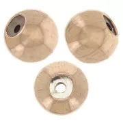 3mm stopper beads with 0.6mm hole - Rose Gold Filled x4