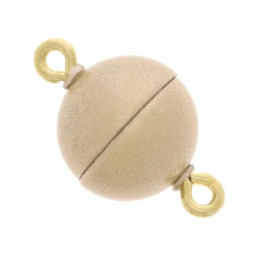 10mm Magnetic ball clasp - Vintage gold x1