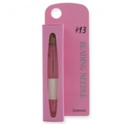 Tulip needle for seed beads size 15/0 - 0,30x35mm (N°13) x2|raw }}