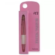 Tulip needle for seed beads size 15/0 - 0,30x35mm (N°13) x2