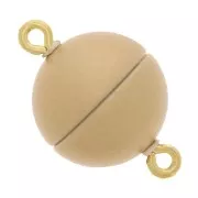 12mm Magnetic ball clasp - Vintage gold x1