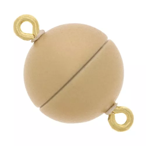 12mm Magnetic ball clasp - Vintage gold x1