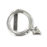 Irregular slider men symbol 18mm Antique Silver Plating x1|raw }}