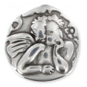 Irregular slider angel 24mm Antique Silver Plating x1