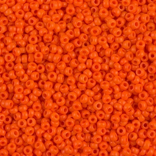 Miyuki Seed beads 11/0 406 - Opaque Orange x8g
