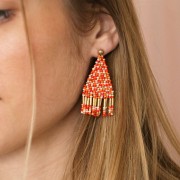 Miyuki Seed beads 11/0 406 - Opaque Orange x8g