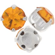 Chatons montés 6mm Topaz x5