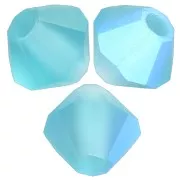 4mm Preciosa bicones beads - Rondelle Bead - Indicolite AB Matt x30