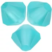 4mm Preciosa bicones beads - Rondelle Bead - Blue Zircon Matt x30