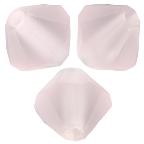 4mm Preciosa bicones - Rondelle Bead - Light Rose Matt x30