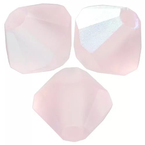 4mm Preciosa bicones beads - Rondelle Bead - Light Rose AB Matt x30