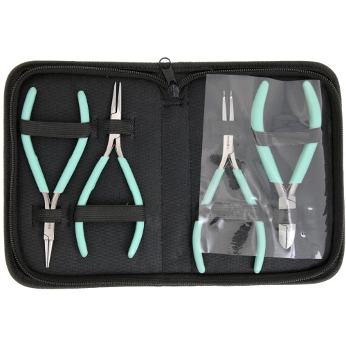 Set of 4 jewelry pliers - By Perles & Co - Mint
