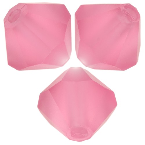 4mm Preciosa bicones - Rondelle Bead - Indian Pink Matt x30